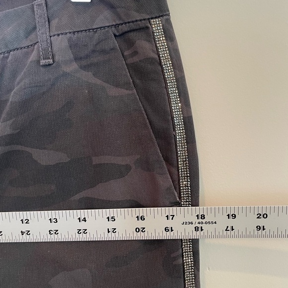Sundry For Anthropologie Camo Le Soleil Pants Womens Sz 27 Crystal Stripe $198 - Picture 11 of 16